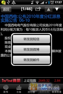 炒股必备Wind资讯股票专家版资讯篇评测(3)