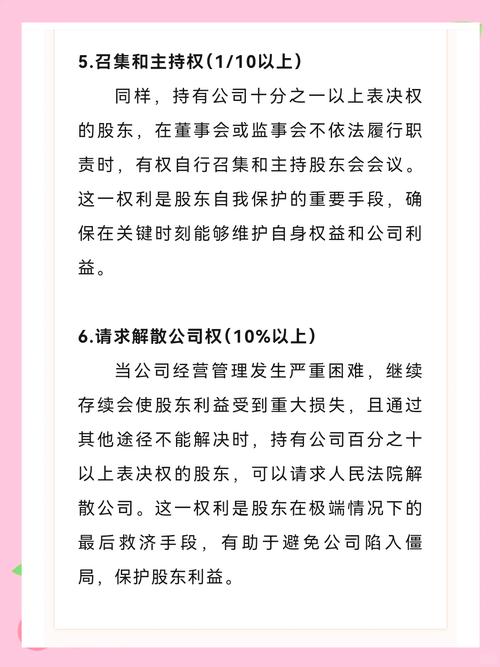股东权利全解析：从1%知情权到10%会议权，不同持股比例的权利与义务