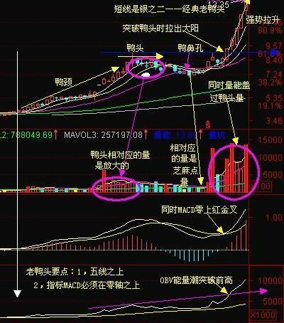 股票老鸭头形态图解（股票倒挂老鸭头形态图解）