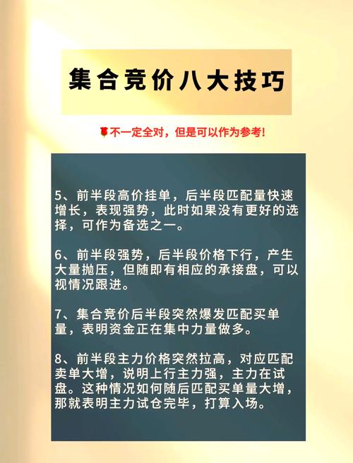 短线交易者必看！集合竞价核心规则、解读及实战应用