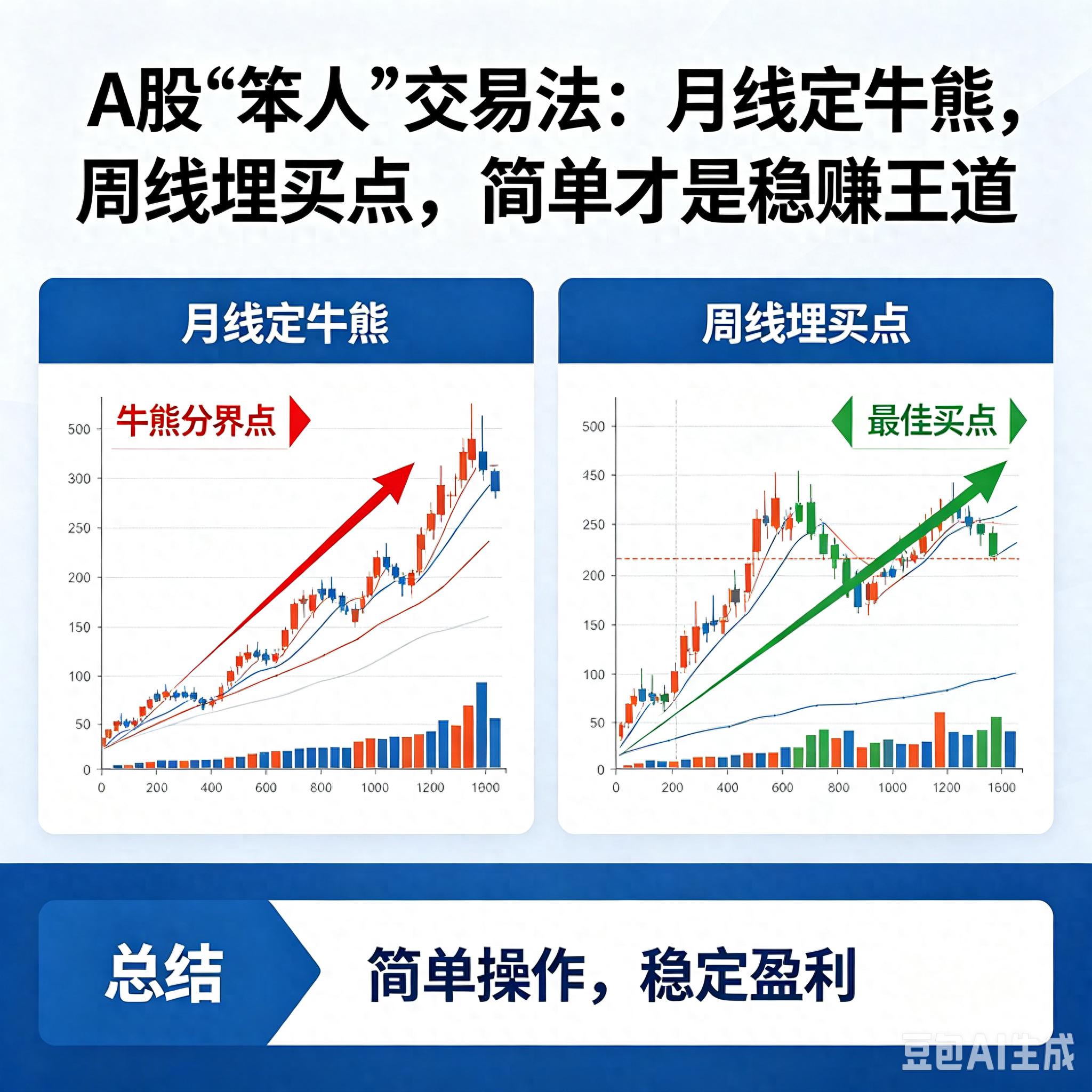 均线向上选股公式 告别频繁亏损!简单笨人交易法,看清牛熊趋势抓买点